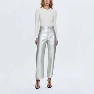 Pistola Taylor Faux Leather Pant in Party